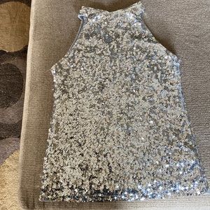 Sequin halter